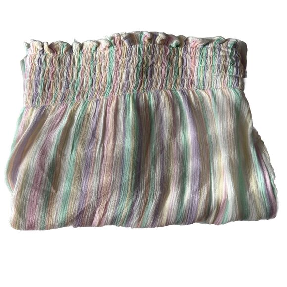 BP Multicolor Striped Palazzo Pants Elastic Waist Wide Women’s Sz L Multicolor - Picture 2 of 13